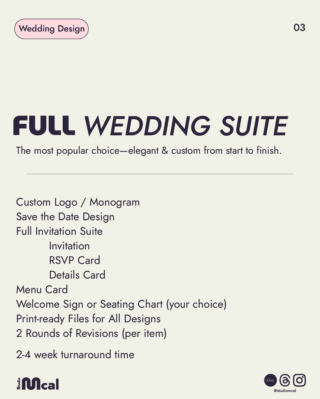 Full Wedding Suite