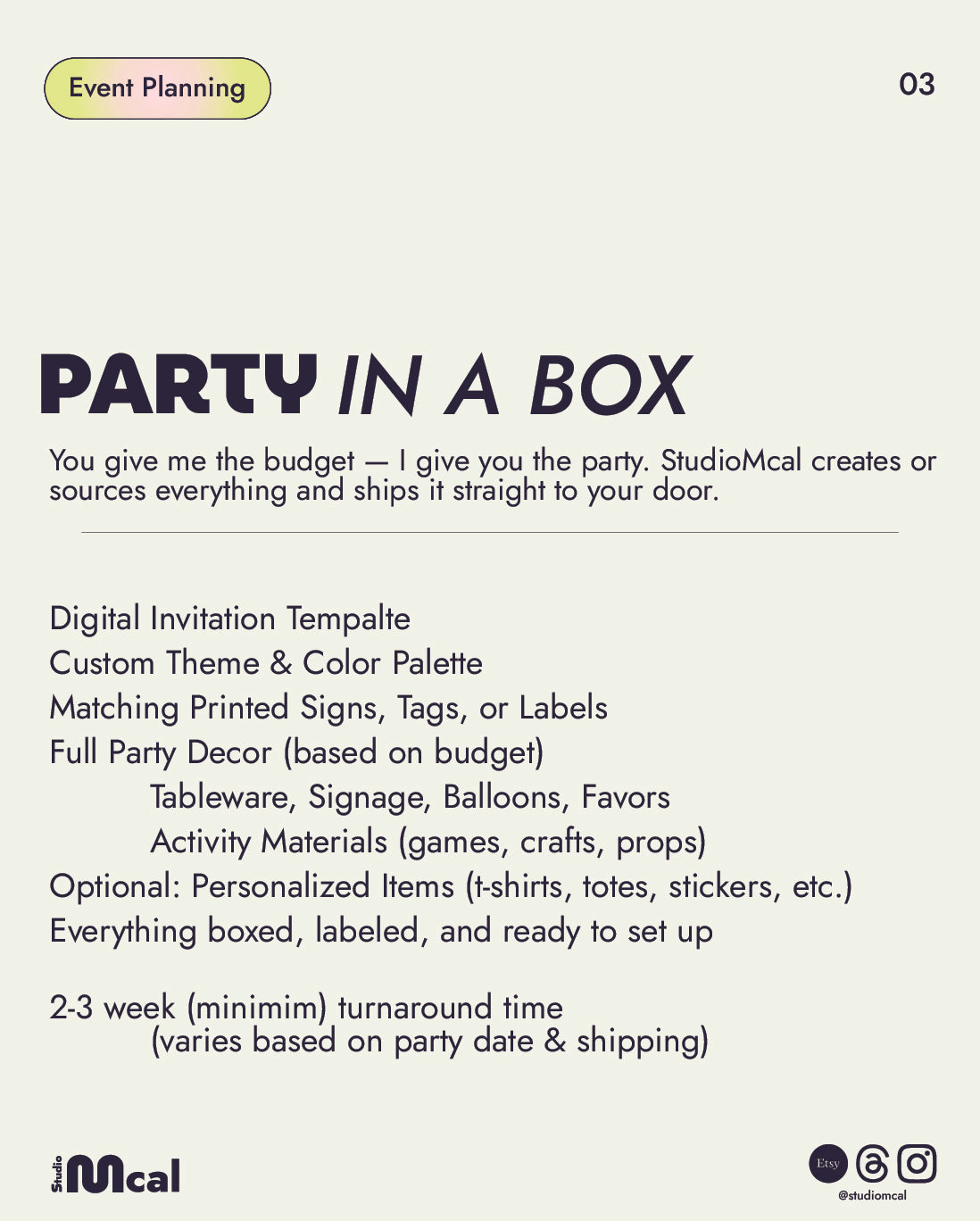 Party in a Box!