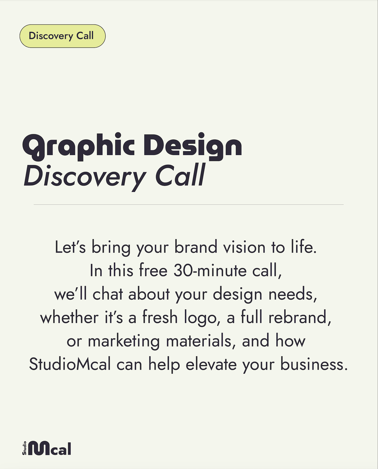 Free Brand Design Discovery Call